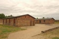 Brick barracks in Sachsenhausen Concentration Camp in Germany Royalty Free Stock Photo