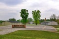 Jewish barracks and museum in Sachsenhausen nazi camp. Royalty Free Stock Photo