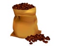 Sack of coffee beans