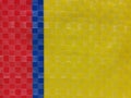 Sack color stripe background surface, summer color layer, color chessboard grid, red yellow navy blue, majority yellow at left sid