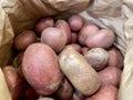 Sack full of red potatoes Royalty Free Stock Photo