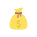 Sack, money, dollar icon. Simple color vector elements of economy icons for ui and ux, website or mobile application Royalty Free Stock Photo