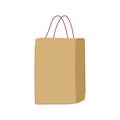 sack paper lunch bag cartoon vector illustration