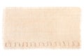 Sackcloth tag decor burlap texture on white Royalty Free Stock Photo