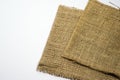 Sackcloth white background