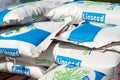 Paper sacks of Linseed grain