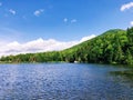 Saco lake summer view in Crawford Notch