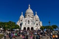 Sacr -Coeur (Basilica of the Sacred Heart), a famous catholic church in Montmartre Royalty Free Stock Photo