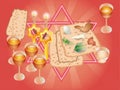 Sacral meal on Pesakh ( Passover) Royalty Free Stock Photo