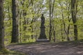Old historic chestnut alley in Chotebor during spring season, trees in two rows, romantic scene Royalty Free Stock Photo