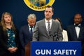 Mike McLively speaking at gun safety press conferenc