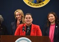 Holly Martinez speaking at the California's Equal Pay Day Pledge Event