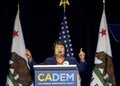 Delores Huerta speaking at the CADEM Endorsing Convention in Sacramento, CA