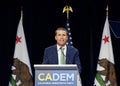 Mike McGuire speaking at the CADEM Endorsing Convention in Sacramento, CA
