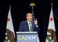 Mike McGuire speaking at the CADEM Endorsing Convention in Sacramento, CA