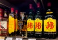 Sacramento, CA, USA March 22nd 2022 Assorted bottles of scotch whiskeys for sale at a liquor store shelf