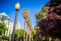 Sacramento california city skyline and street views