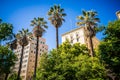 Sacramento california city skyline and street views