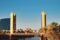 Sacramento California Tower Bridge Royalty Free Stock Photo