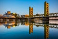 Sacramento downtown at sunset