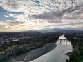 Sacramento River Crossing in Redding Royalty Free Stock Photo