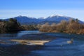 Sacramento River view in Redding California Royalty Free Stock Photo