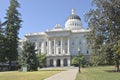 Sacramento state capitol and park California. Royalty Free Stock Photo