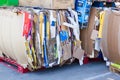 SACRAMENTO, USA - SEPTEMBER 19: Cardboard trash on September 19, 2013 in Sacramento, California.