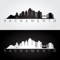 Sacramento USA skyline silhouette