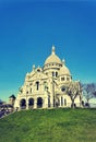 Sacre Coeur basilica, Montmartre, Paris, France Royalty Free Stock Photo