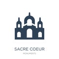 sacre coeur icon in trendy design style. sacre coeur icon isolated on white background. sacre coeur vector icon simple and modern