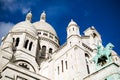 Sacre Coeur in Montmartre, Paris Royalty Free Stock Photo