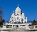 Sacre Coeur in Montmartre, Paris Royalty Free Stock Photo