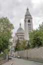 Sacre Coeur in Montmartre from the rear