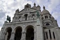 Sacre Coeur, Montmatre Paris France. Facade details.