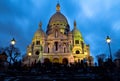 Sacre Coeur by Night Royalty Free Stock Photo