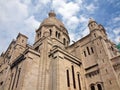 Sacre Coeur of Paris Motmartre district Royalty Free Stock Photo