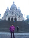 Sacre Coure, Paris on a Winter Day Royalty Free Stock Photo