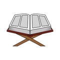 sacred book with lectern religious icon