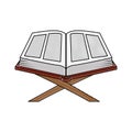 sacred book with lectern religious icon