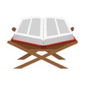 sacred book with lectern religious icon