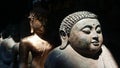 The sacred buddha statues