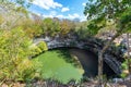 Sacred Cenote in Chichen Itza Royalty Free Stock Photo