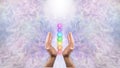 Sacred Chakras Vortex Healing Banner Concept Royalty Free Stock Photo