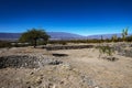 The Sacred City of Quilmes or ruins of Quilmes - is located in the Calchaqui valley, province of Tucuman, Argentina. In the Royalty Free Stock Photo