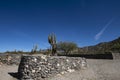 The Sacred City of Quilmes or ruins of Quilmes - is located in the Calchaqui valley, province of Tucuman, Argentina. In the Royalty Free Stock Photo