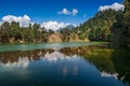 Sacred Devariyatal, Deoria Tal, Devaria or Deoriya, an emerald lake with miraculous reflections of Chaukhamba peaks on its crystal