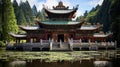 sacred entrance temple building Royalty Free Stock Photo