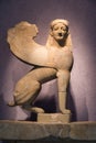 Sacred Gate Sphinx 560-550 BC in Kerameikos archaeological museum in Athens Greece