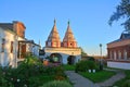 Sacred gate (17th century) of Rizopolozhensky convent in Suzdal, Russia Royalty Free Stock Photo